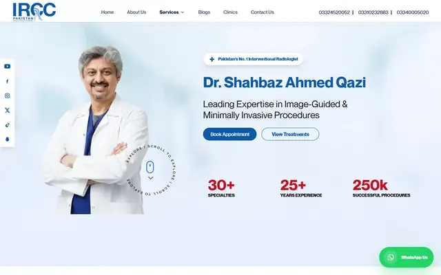 IRCC Pakistan website, desktop view