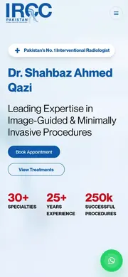 IRCC Pakistan website, mobile view