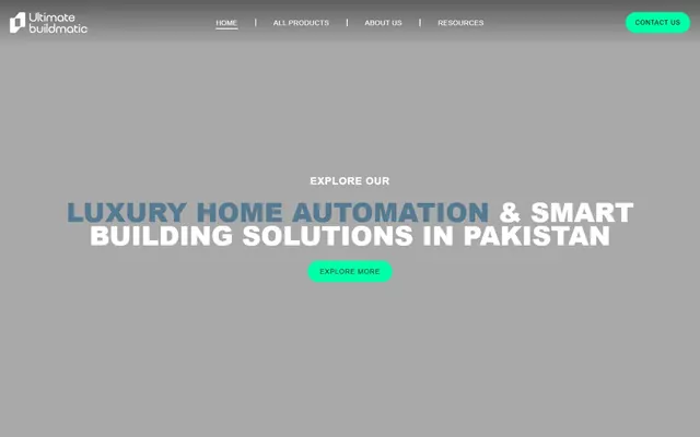 Ultimate Buildmatic website, desktop view