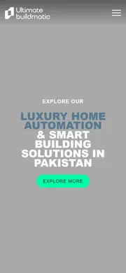 Ultimate Buildmatic website, mobile view