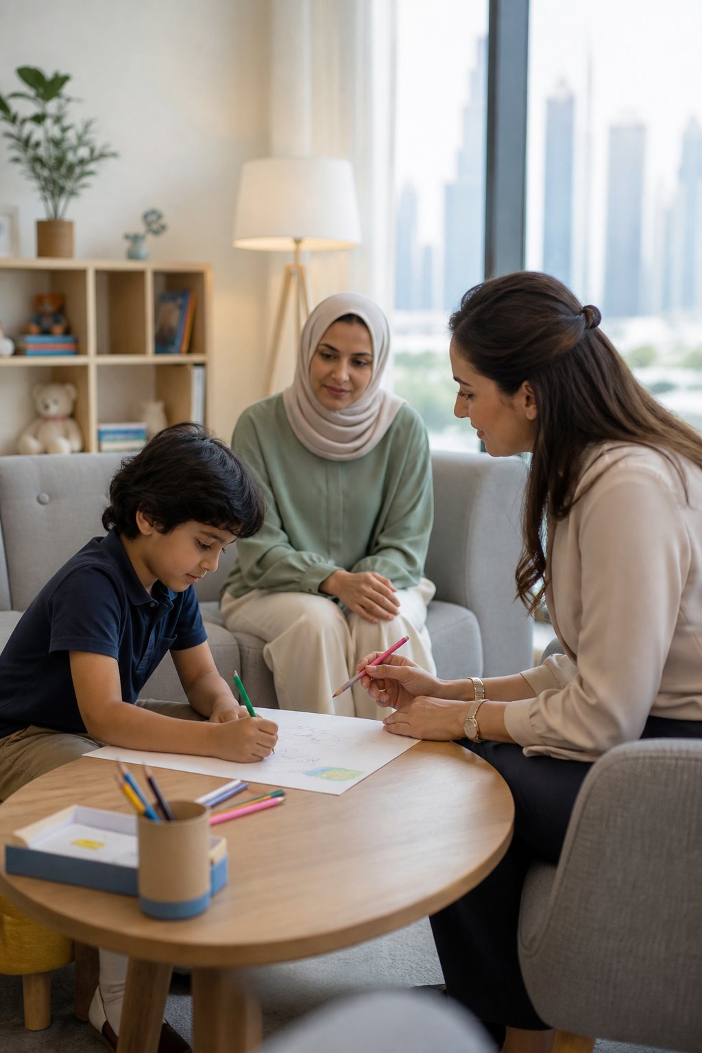 Child Psychologist Drawing Session